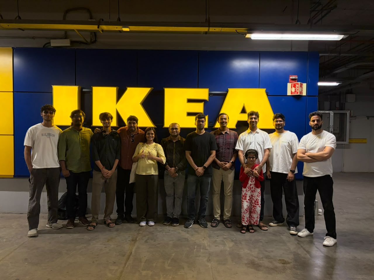Team D-sign during their visit to IKEA