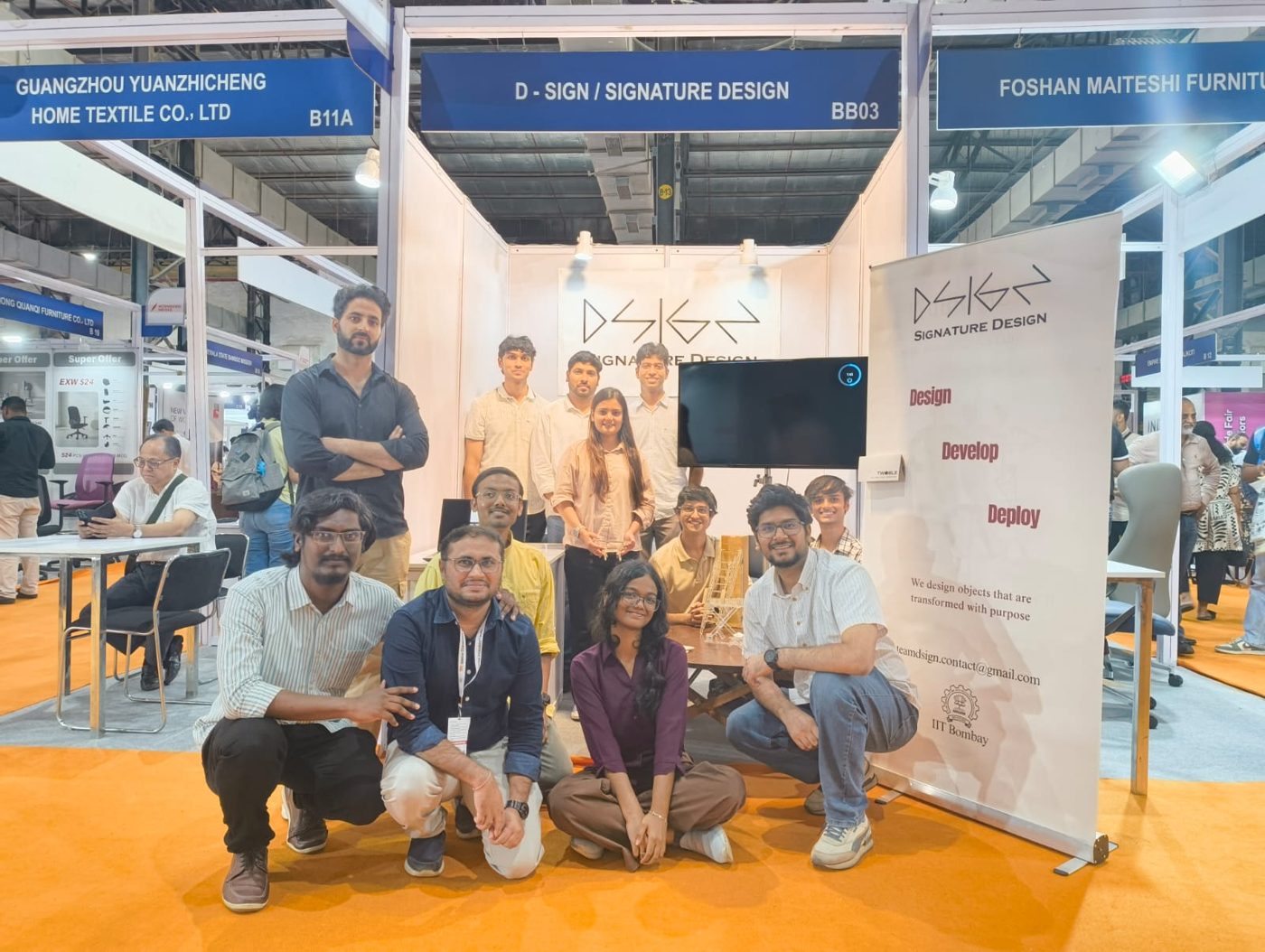Team D-sign at their stall at INDEXPLUS Mumbai 2026