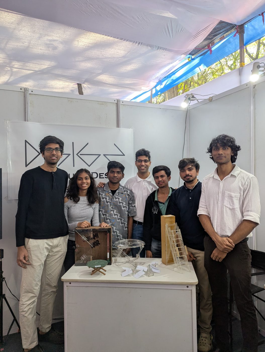 Team D-sign with their prototypes at their TechConnect 2025 stall